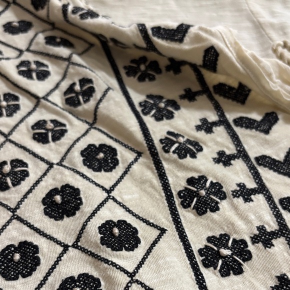 🖤Free People NWOT Embroidered Oversized Top🖤 - Picture 6 of 7